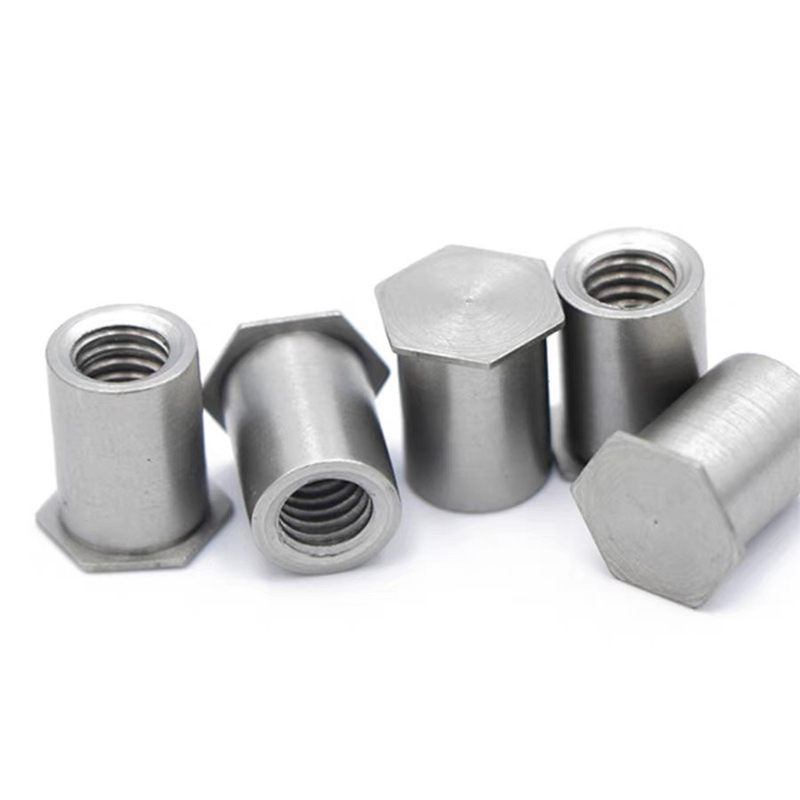Lỗ mù đầu phẳng Hexagon Riveted Nut-Carbon Steel