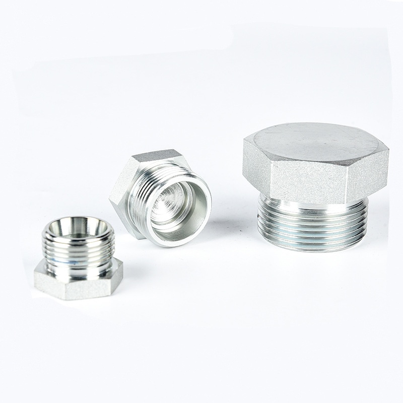 BSP Nam Captive Seal Cắm ống thủy lực