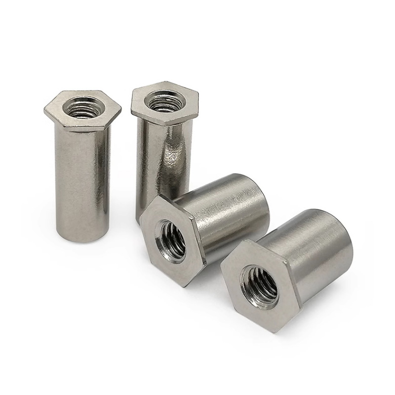 Cột đai ốc đinh tán hình lục giác bằng thép không gỉ cứng