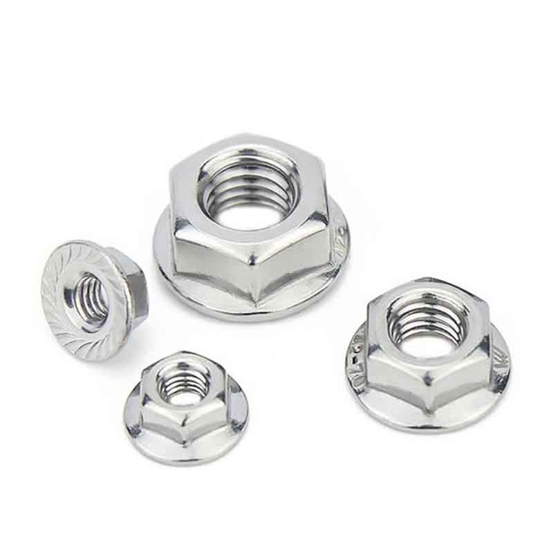 Đai ốc hình lục giác uốn cong lạnh với mặt bích