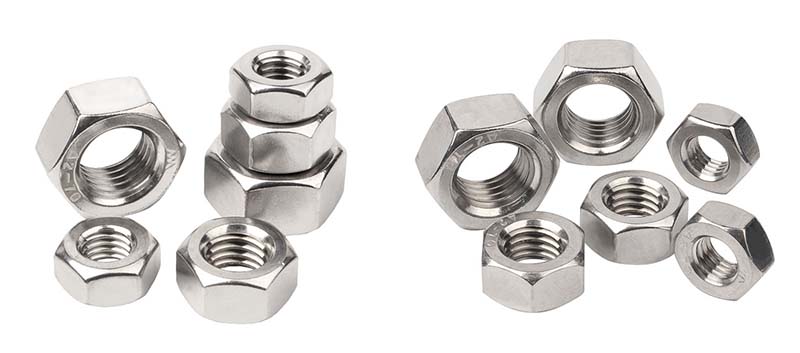 finished hexagonal thin nut