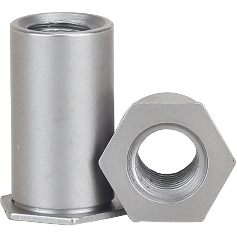Zinc Blue Through Hole Hexagonal Rivet Nut