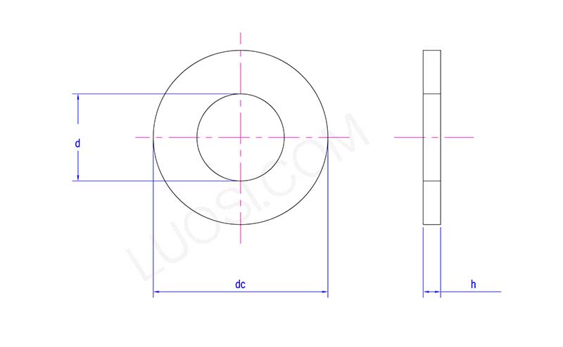 Stainless Steel Large OD Flat Washer