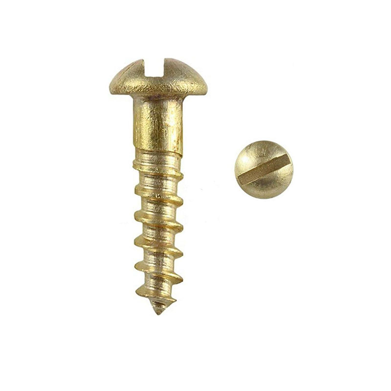 Vít gỗ có rãnh đầu tròn bằng đồng silicon